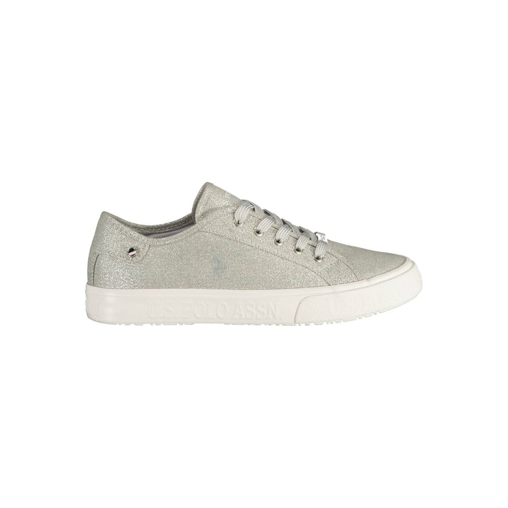 U.S. POLO ASSN. Argento Polyester Women Sneaker