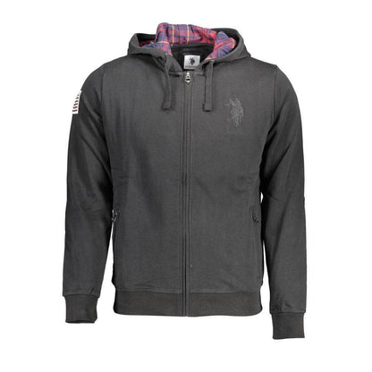 U.S. POLO ASSN. Black Cotton Men Sweatshirt