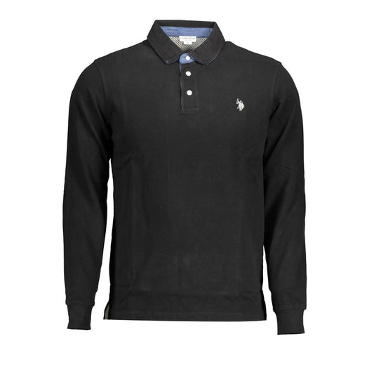 U.S. POLO ASSN. Black Cotton Polo Shirt
