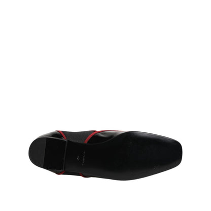 Dolce & Gabbana Black Jackie Buttoned Chelsea Boots Shoes