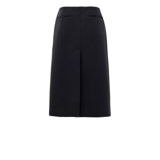 Gucci Black Wool Midi Skirt Gucci