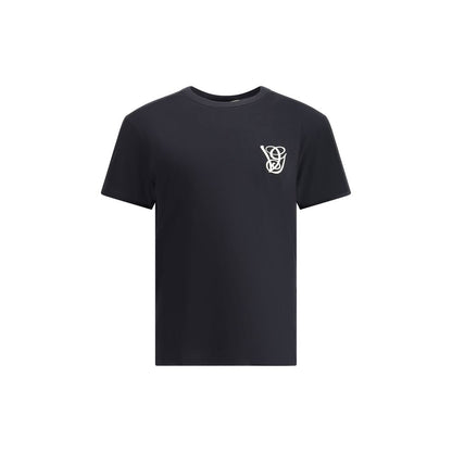 Valentino Black Cotton T-Shirt Valentino