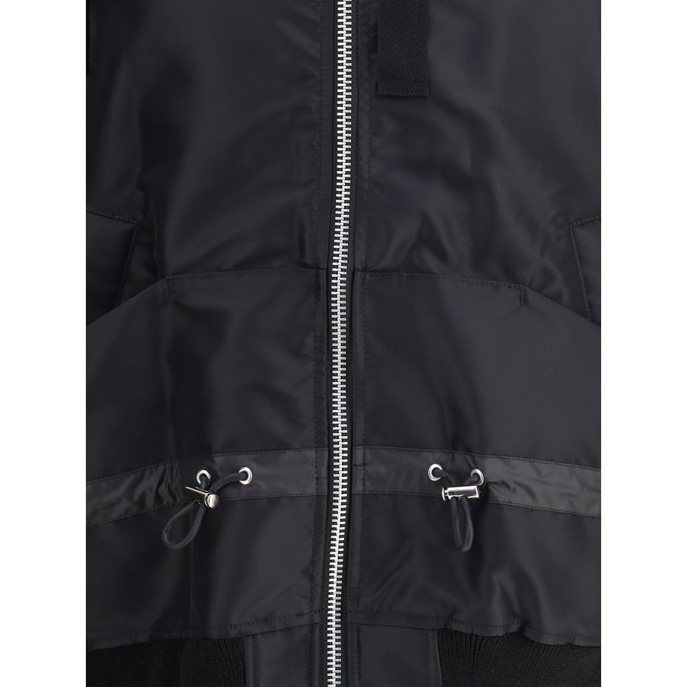 Sacai Black Nylon Bomber Sacai