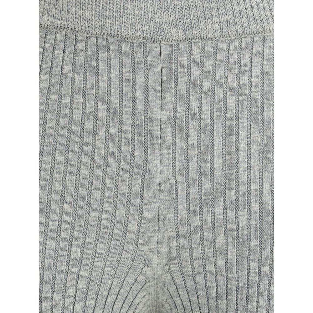 Magda Butrym Gray Linen Leggings