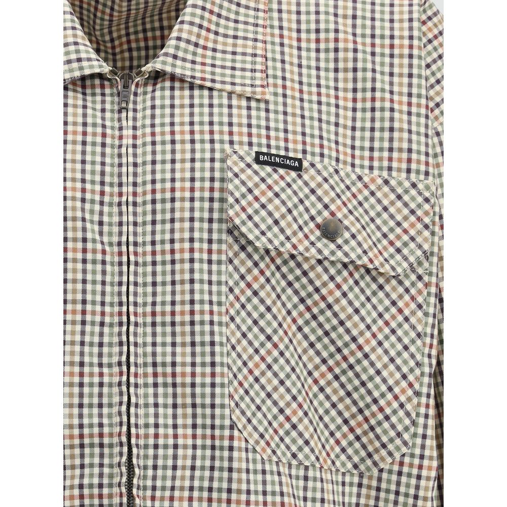 Balenciaga Multicolor Cotton Coat Balenciaga