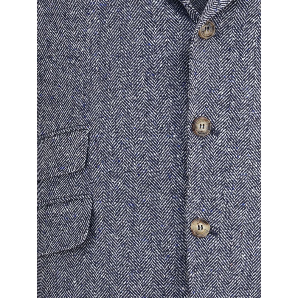 Brunello Cucinelli Blue Wool Blazer