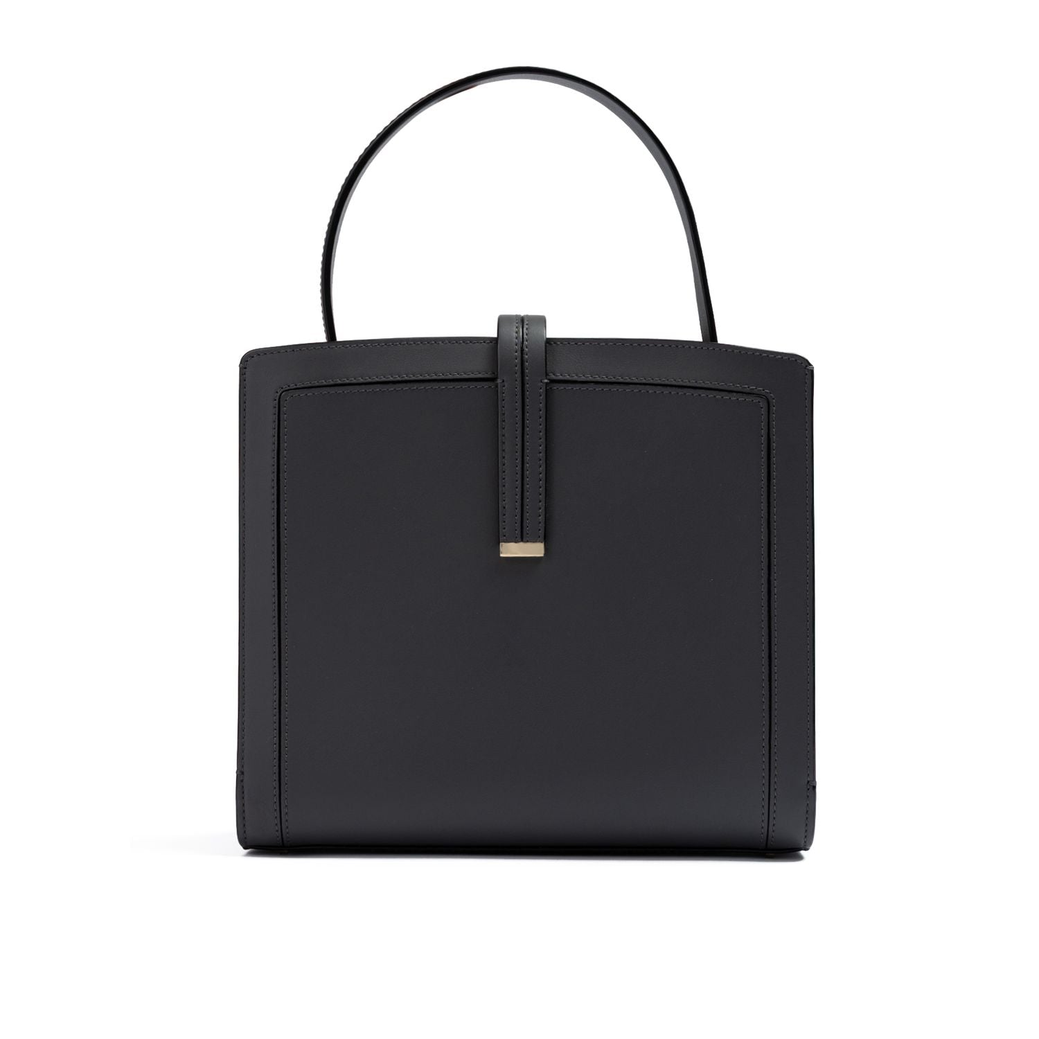 Giada Anthracite Leather Shoulder Bag