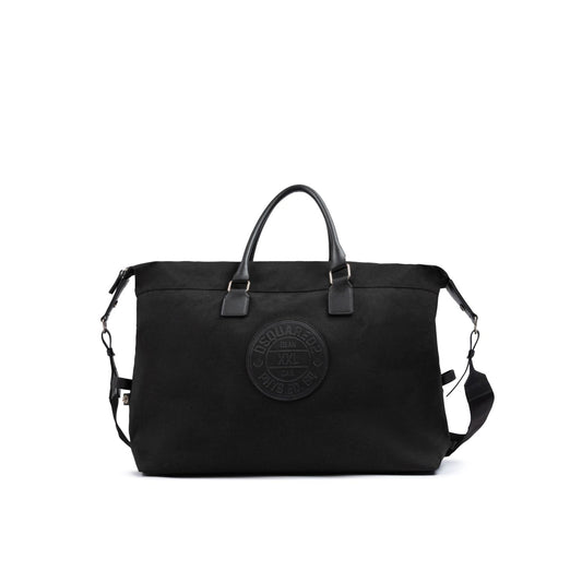 Dsquared² Black Fabric Weekend Travel Bag