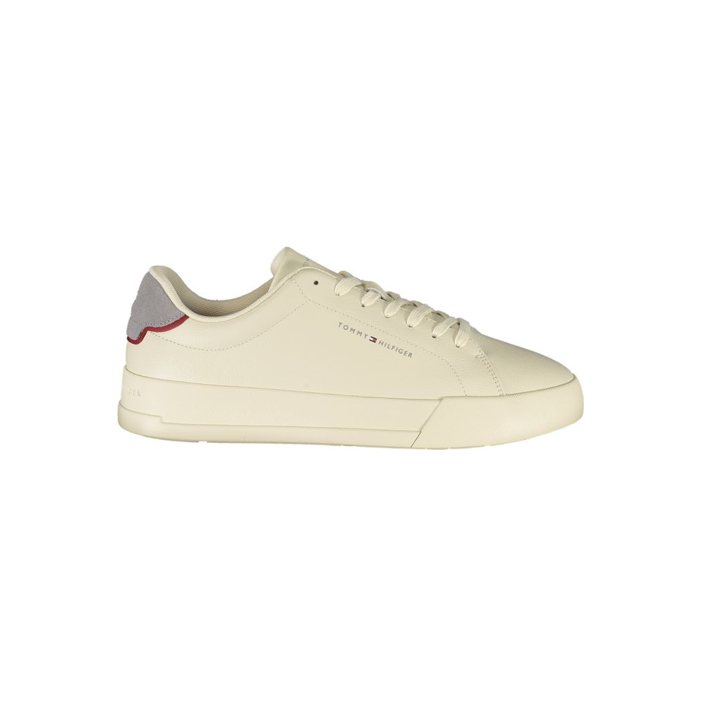 Tommy Hilfiger Beige Polyurethane Men Sneaker