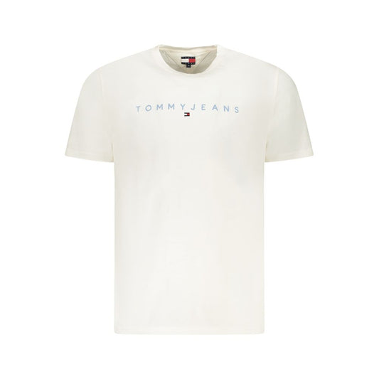Tommy Hilfiger Bianco Cotton Men T-Shirt