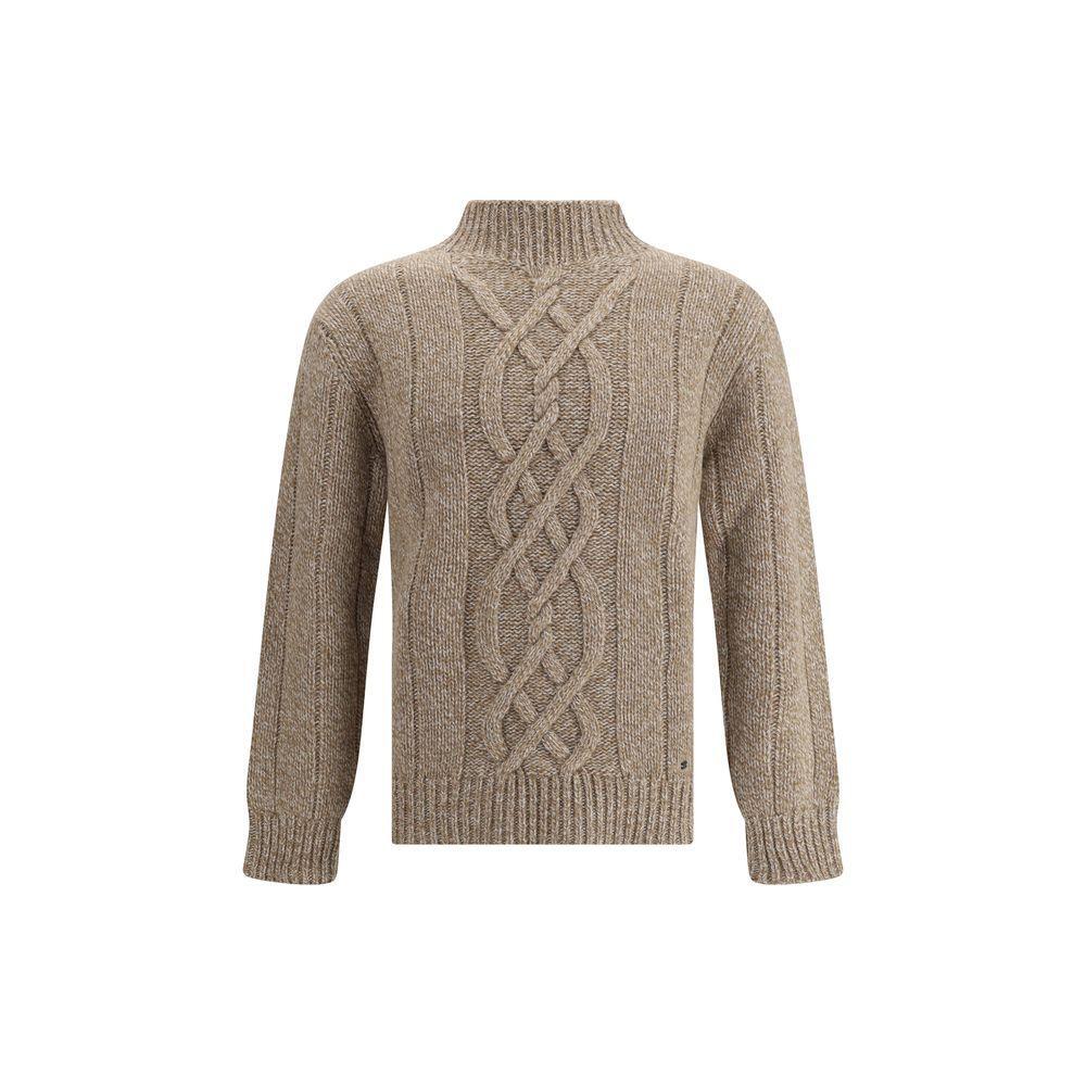 Brooksfield Beige Wool Sweatshirt Brooksfield