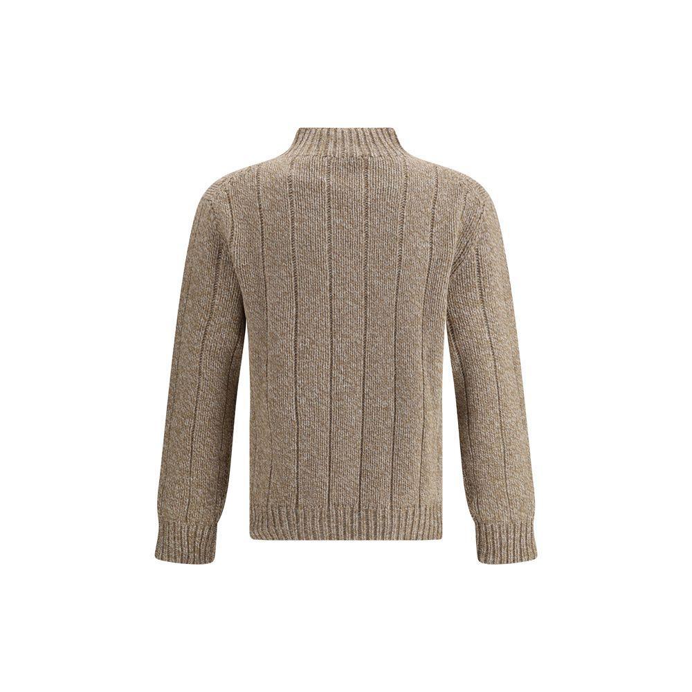 Brooksfield Beige Wool Sweatshirt Brooksfield