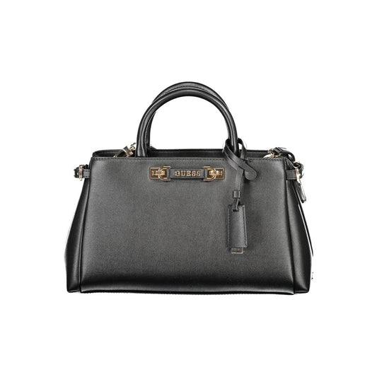 Guess Jeans Nero Poliuretano Women Handbag
