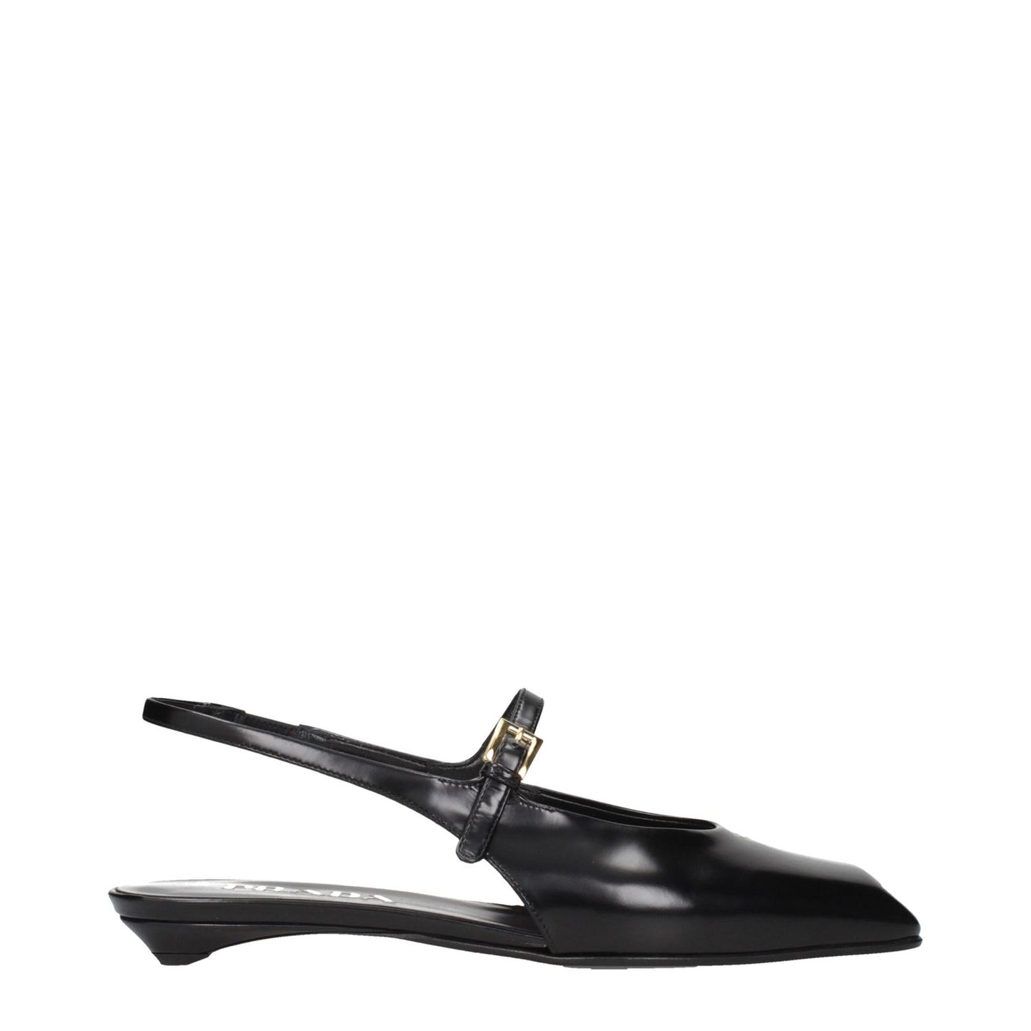 Prada Black Leather Flat Sandals 1728,75667636384,Black,EU36.5/US6.5,EU40/US10,Flat - Sandals - Shoes,New with tags,Prada,Sandals - Shoes,Shoes,Women