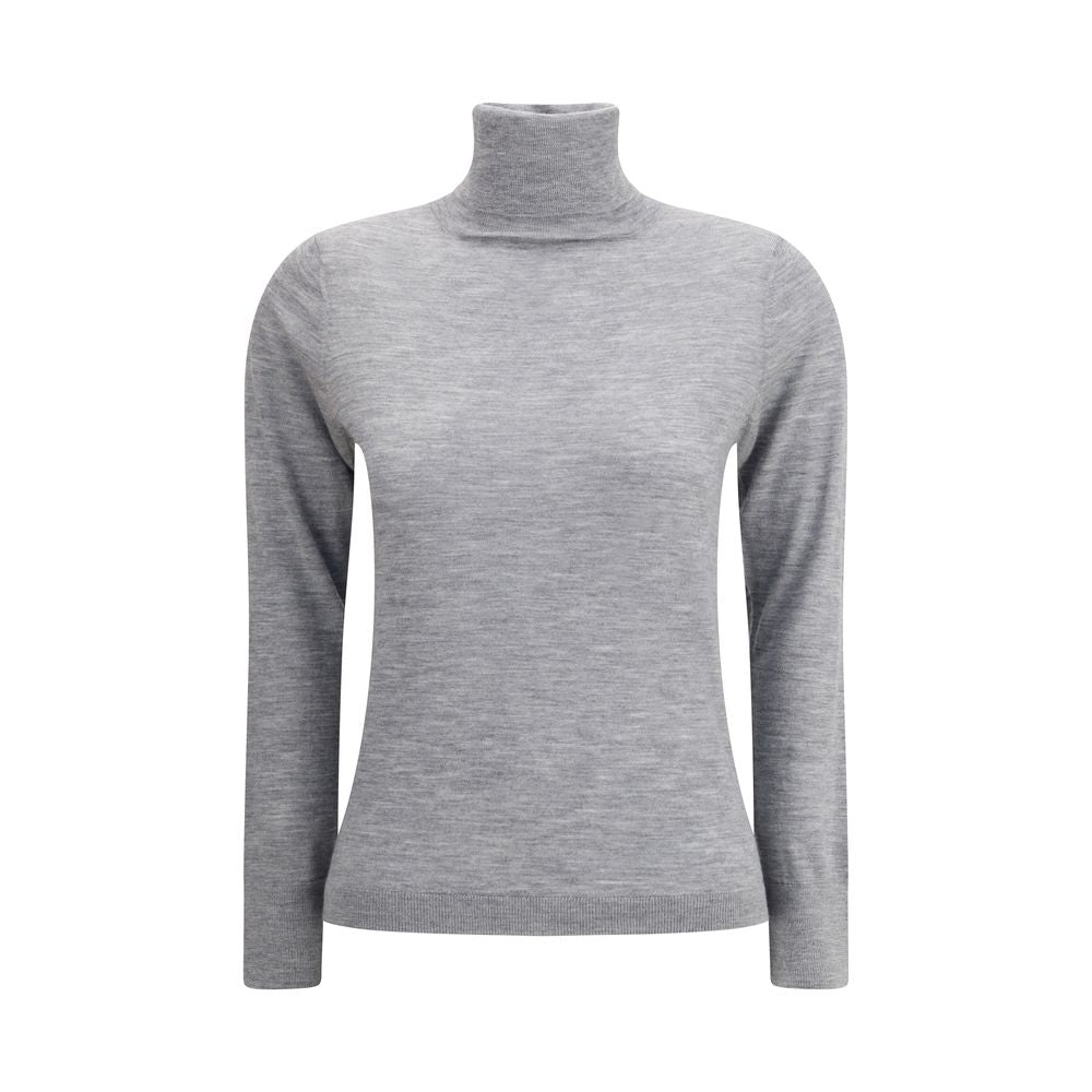 Allude Gray Cashmere Turtleneck Allude
