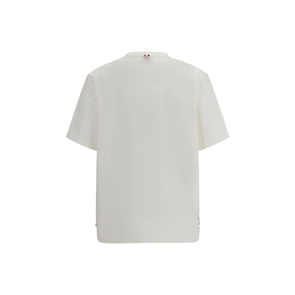 Thom Browne White Cotton T-Shirt