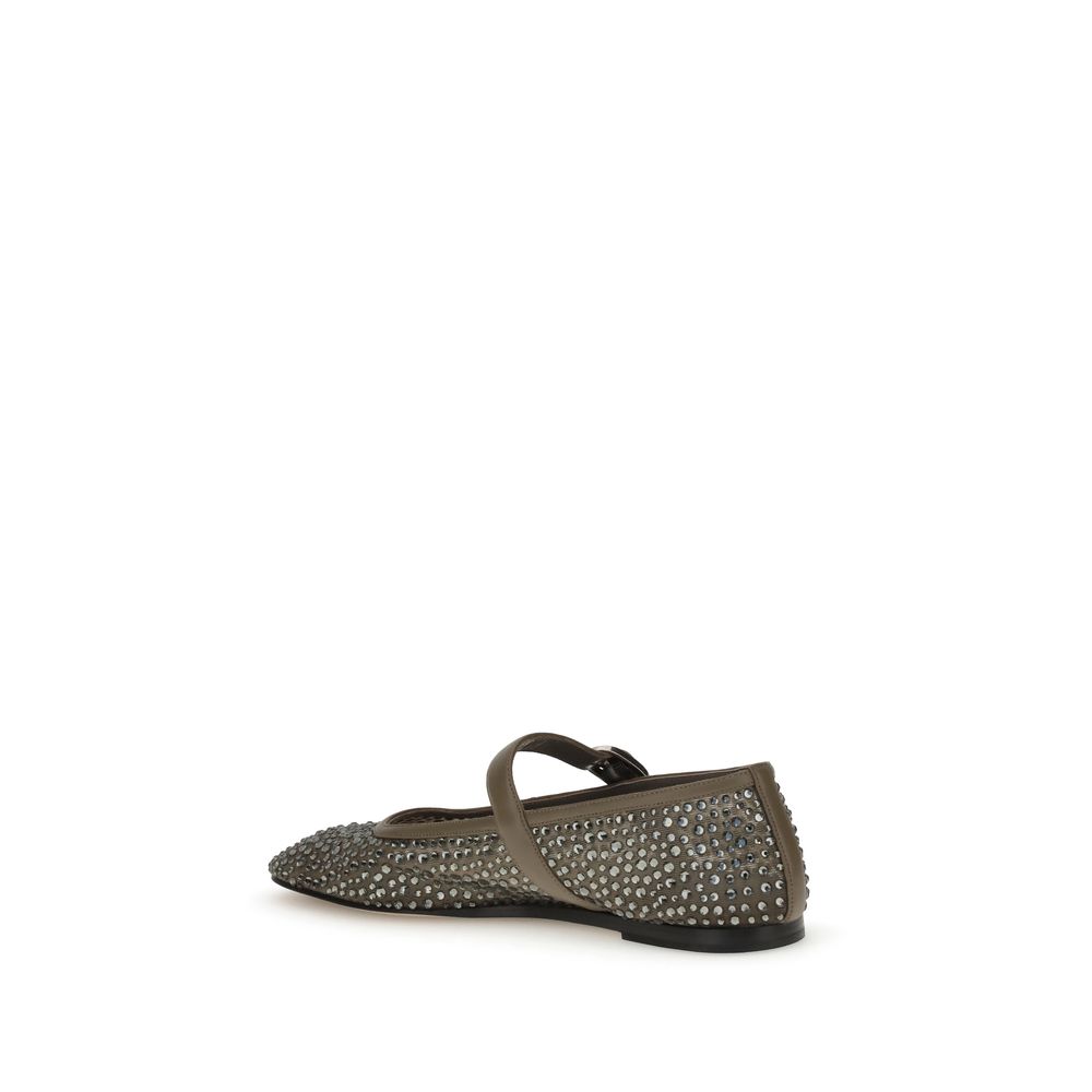 Le Monde Béryl Gray Other Fibres Ballet Flats