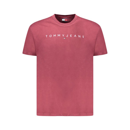 Tommy Hilfiger Red Cotton Men T-Shirt