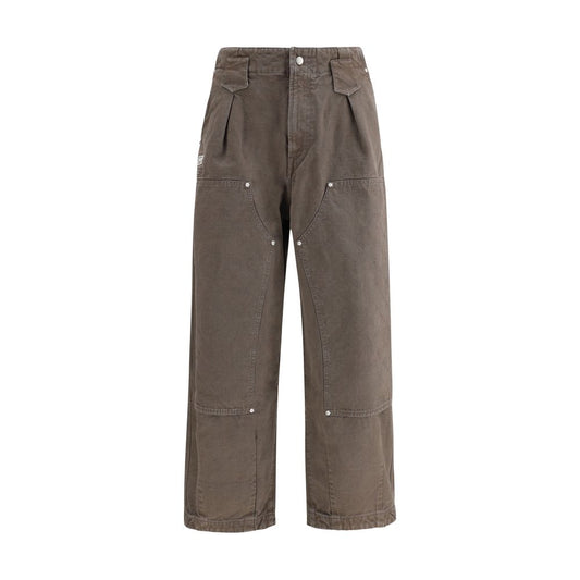 Kenzo Brown Cotton Casual Pants