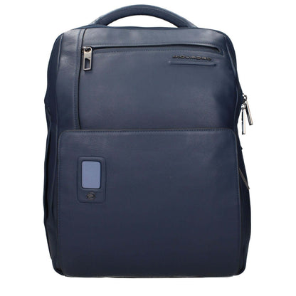 Piquadro Blue Leather Backpack 1728,75667636384,Backpacks - Bags,Bags,Blue,Men,New with tags,Piquadro