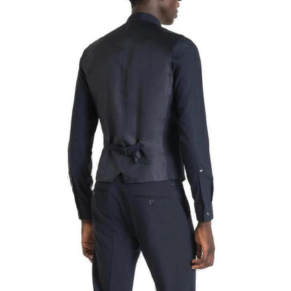 Antony Morato Blue Polyester Suit