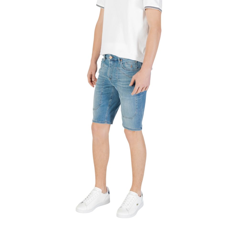 Jeckerson Light Blue Cotton Bermuda Shorts Jeckerson