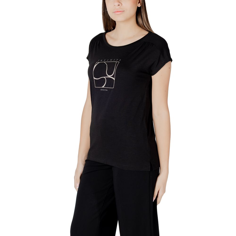 Street One Black Cotton T-Shirt