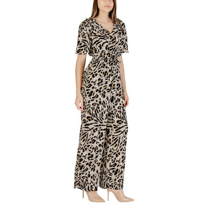ICHI Beige Viscose Jumpsuit 1728,71956299936,Beige,Clothing,ICHI,IT38|XS,IT40|S,IT44|L,Jumpsuits - Clothing,Jumpsuits - Jumpsuits - Clothing,New with tags,Women