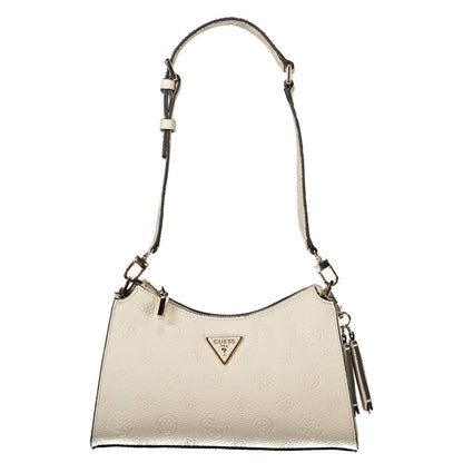 Guess Jeans Beige Polyurethane Women's Shoulder Bag
