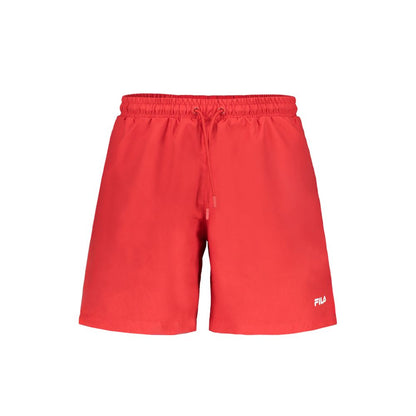 Fila Rosso Polyester Men's Swim Boxer