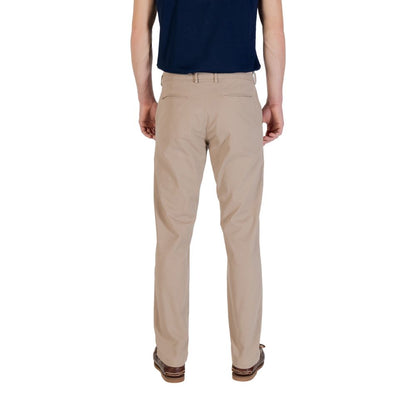 Borghese Beige Cotton Skinny Pants Borghese