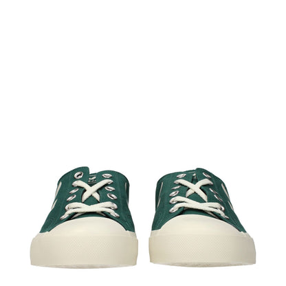 Veja Green Fabric Low Top Sneakers