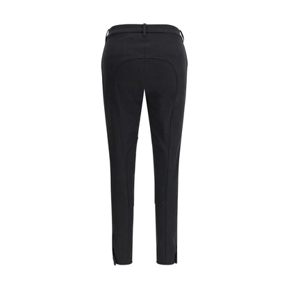 Burberry Black Cotton Casual Pants