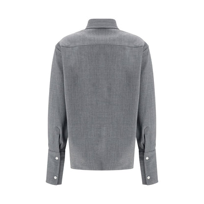 The Latest Gray Wool Oves Aries Shirt