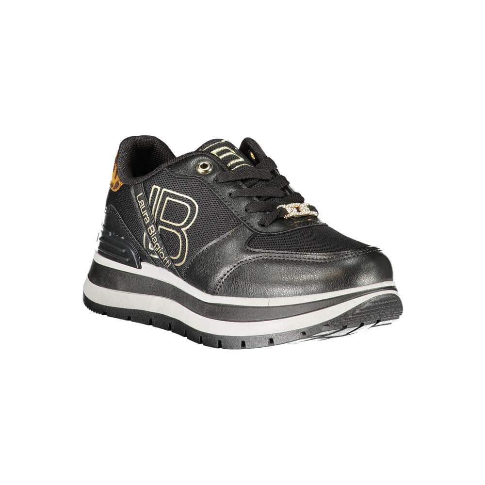 Laura Biagiotti Black Polyester Women Sneaker