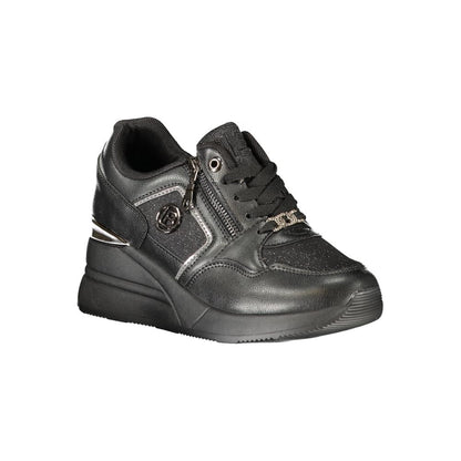 Laura Biagiotti Black Polyester Women Sneaker Laura Biagiotti