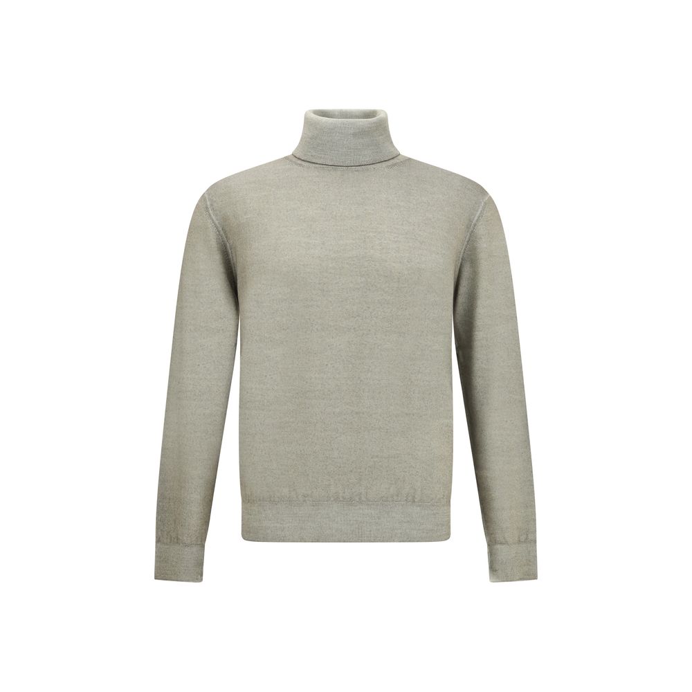 Cruciani Bicolor Wool Turtleneck