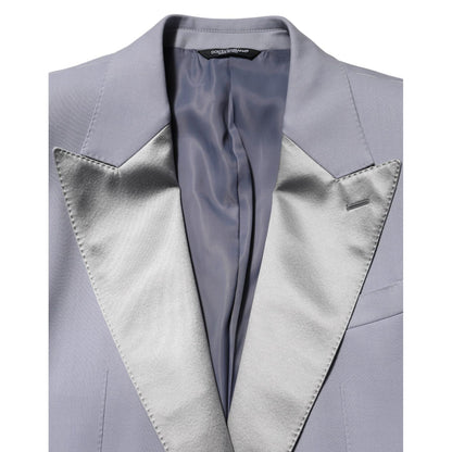 Dolce & Gabbana Gray Wool SICILIA 2 Buttons Men Suit Blazer
