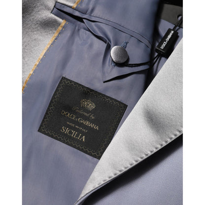 Dolce & Gabbana Gray Wool SICILIA 2 Buttons Men Suit Blazer