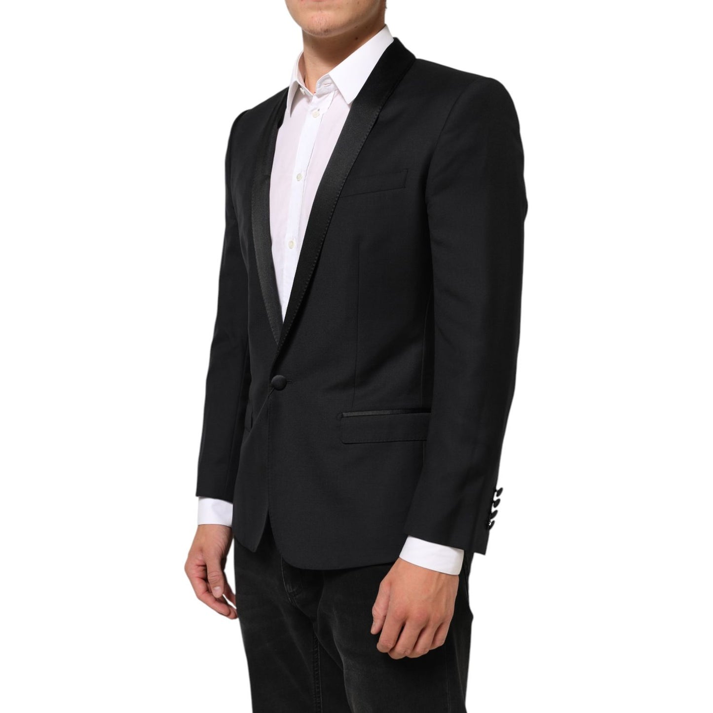 Dolce & Gabbana Black GOLD 1 Button Suit Jacket Men Blazer