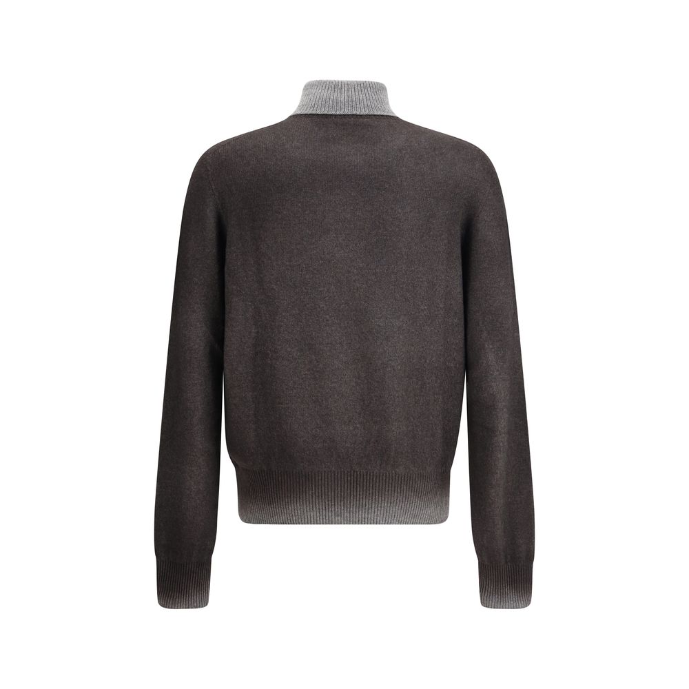 Aragona Cashmere Gray Cashmere Turtleneck