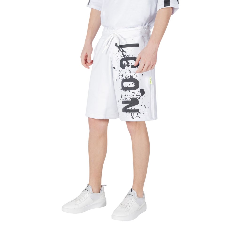 Icon White Cotton Bermuda Shorts