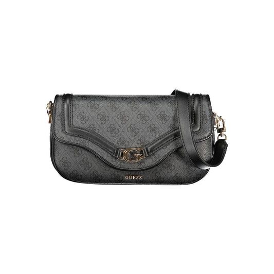 Guess Jeans Nero Poliuretano Women Handbag
