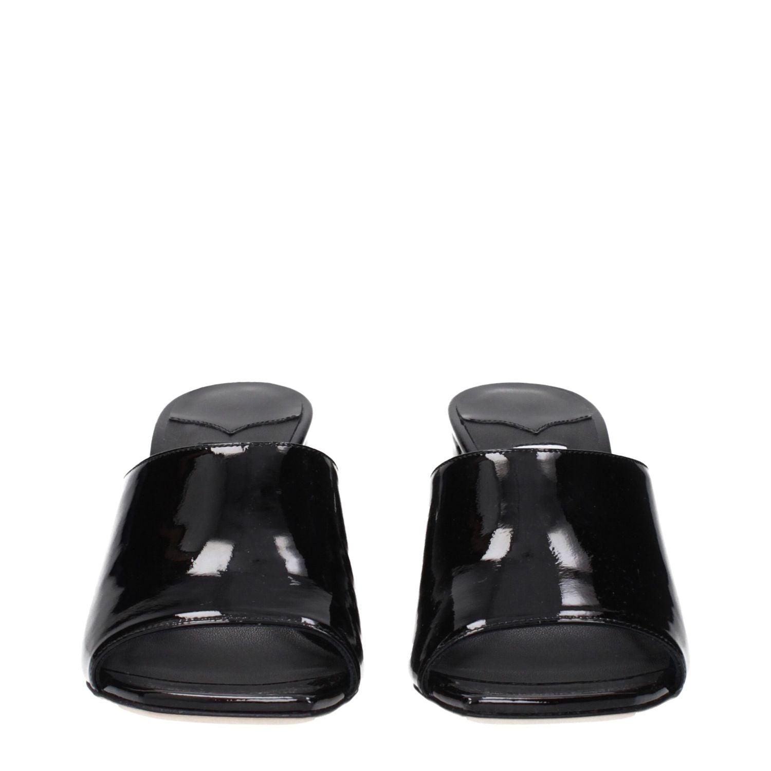 Jimmy Choo Black Leather Platform Sandals