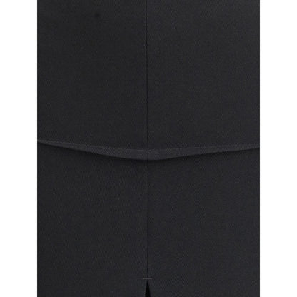 Rick Owens Black Wool Skirt