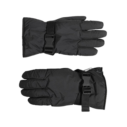 Dolce & Gabbana Black Windproof Ski Winter Warm Non Slip Gloves