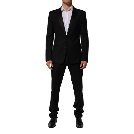 Dolce & Gabbana Black 2 Buttons Jacket Formal 2 Piece Suit