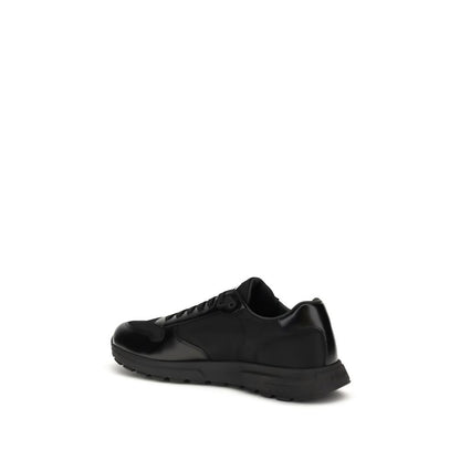 Prada Black Recycled Polyamide Athletic Sneakers