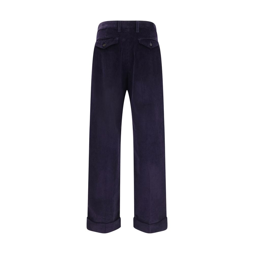 Burberry Blue Cotton Pants