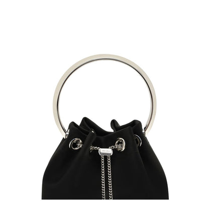 Jimmy Choo Black Silk Backet Bag